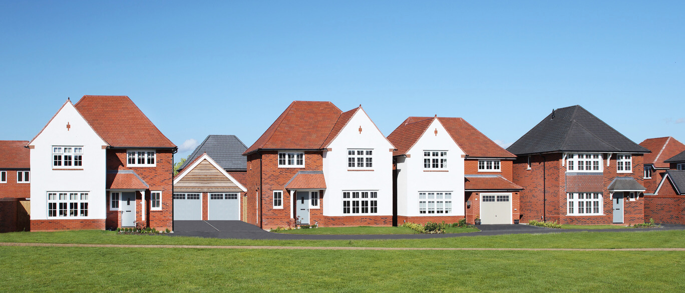 Modern UK house with a pristine roofline